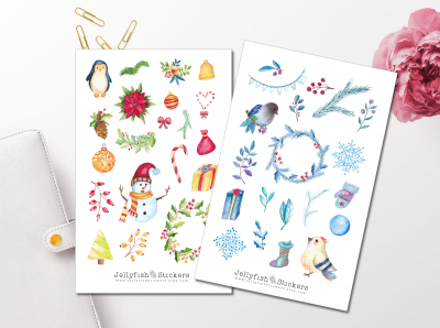 Weihnachten Sticker Set