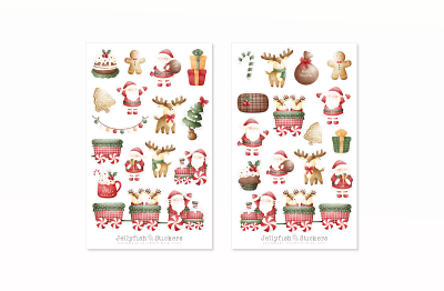 Weihnachten Sticker Set