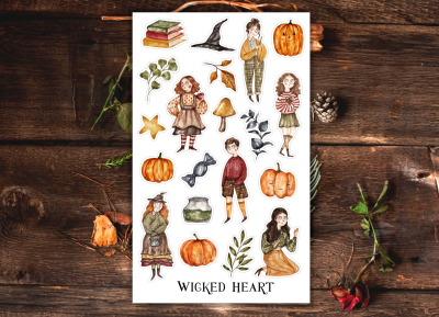 Witches and Wizards Sticker Sheet