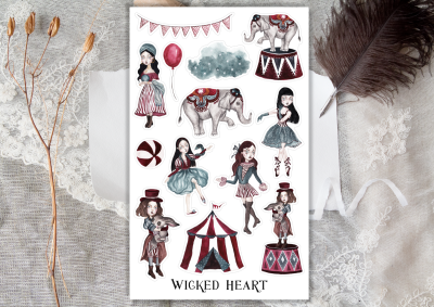 Dark Circus Sticker Sheet