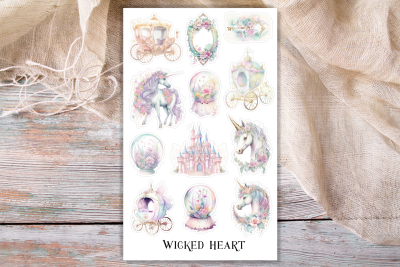 Märchen Stickerbogen