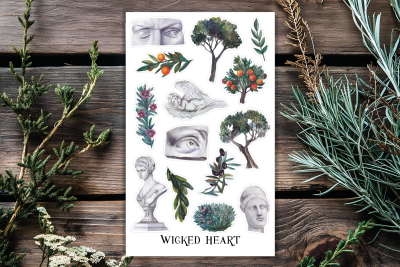 Verzauberter Garten Stickerbogen