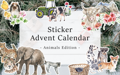 Sticker Advent Calendar ANIMALS