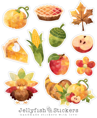 From 20EUR: Free Sticker Sheet "Autumn"