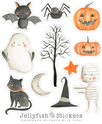 From 20EUR: Free Sticker Sheet "Halloween"